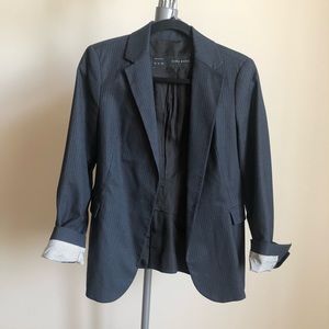 Blue Zara pinstripe blazer